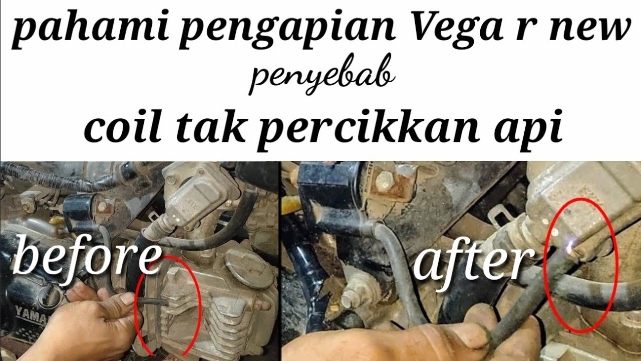 Salah satu cara sebelum vonis ganti CDI Vega r new // koil Vega r new yang tidak memercikan api