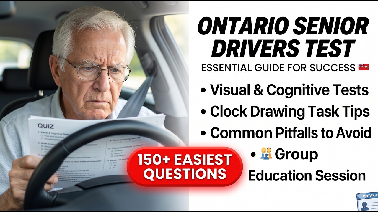 2026 Ontario Senior Driver License Renewal | Master the Evaluation and Road Safety Rules