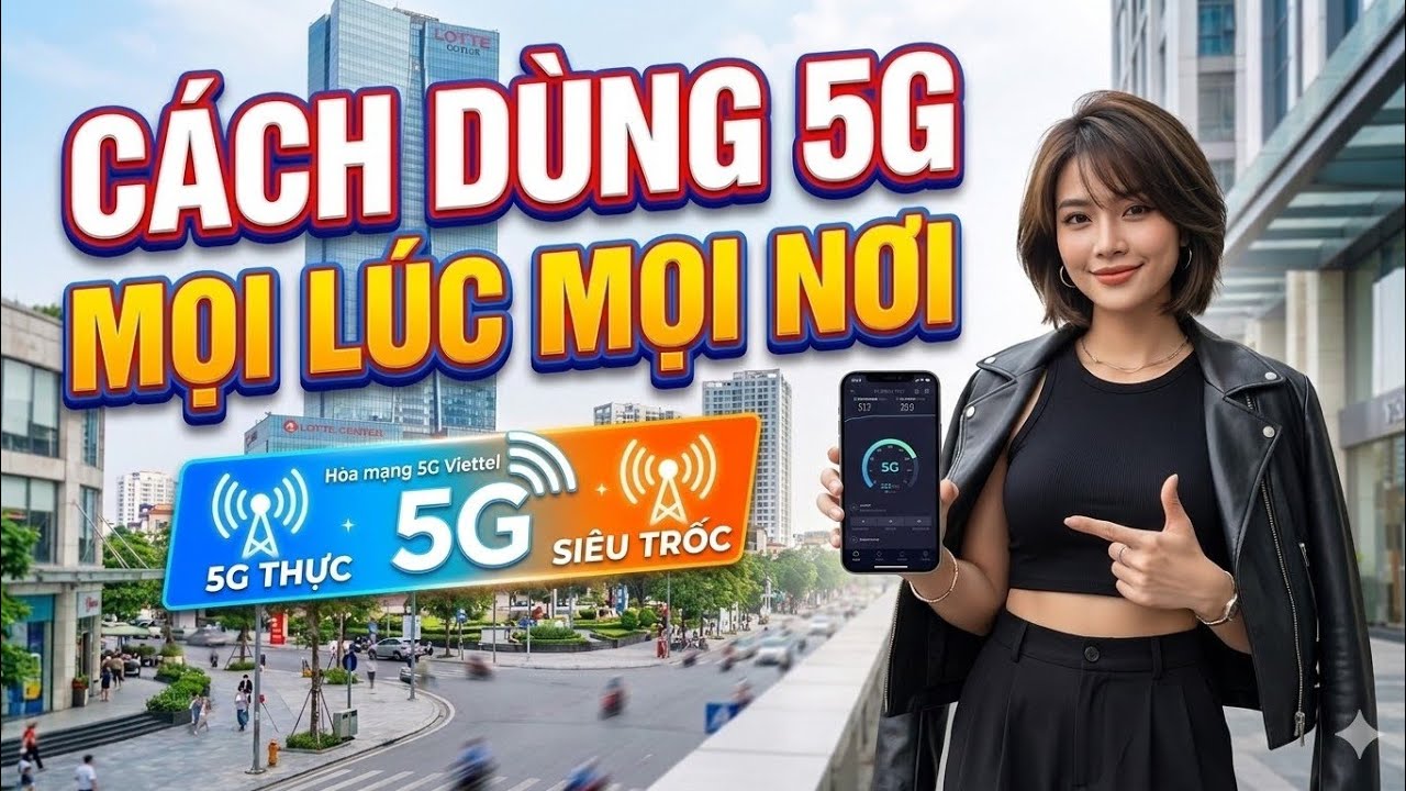 Cách Dùng 5G mọi lúc mọi nơi với Androj - Tiện ích nhỏ