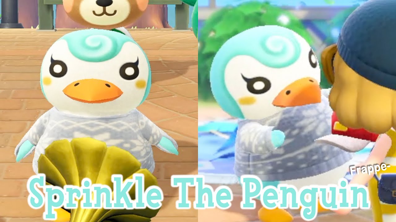 Sprinkle The Penguin Peppy Villager Animal Crossing New Horizons ACNH