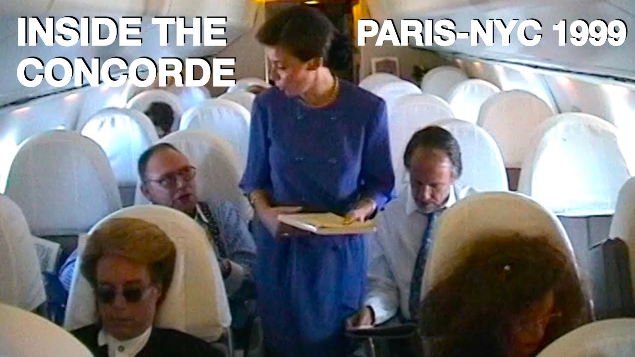 Concorde Flight Paris CDG to New York JFK - Inside the Supersonic Plane July 1999 - Air France AF002