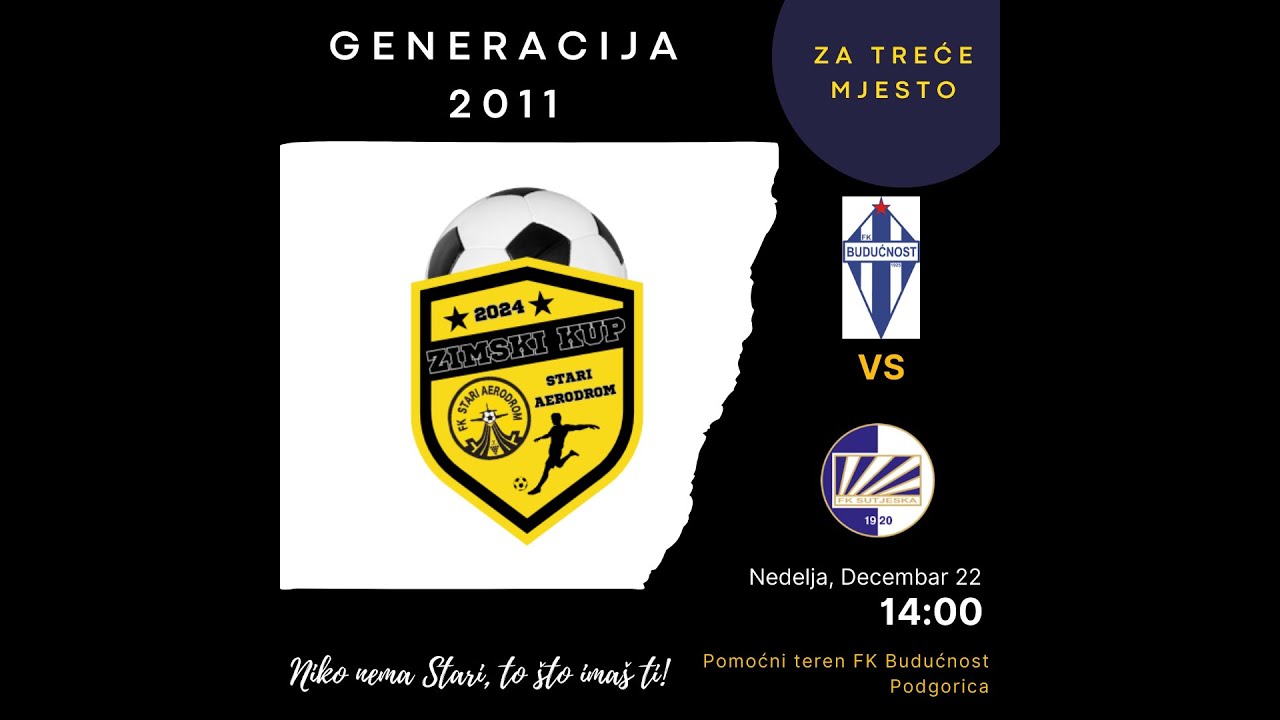 Utakmica za treće mjesto - Budućnost vs Sutjeska