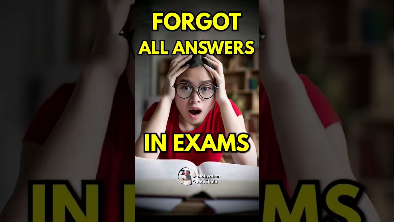 Forgot Answers in Exam Hall? 😱 3 Exam Hacks to Remember Everything #examtips #studytips