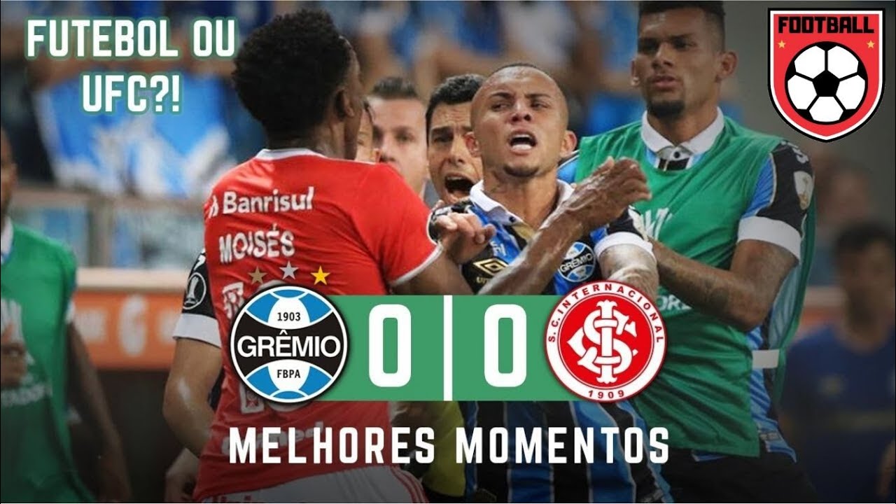 COM OITO JOGADORES EXPULSOS, PRIMEIRO GRE-NAL DA HISTORIA DA LIBERTADORES TERMINA EM EMPATE