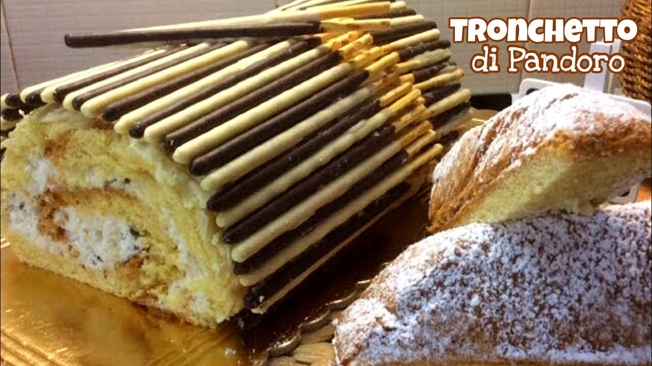 “TRONCHETTO” di PANDORO - Ricetta veloce senza cottura - TUTTI A TAVOLA