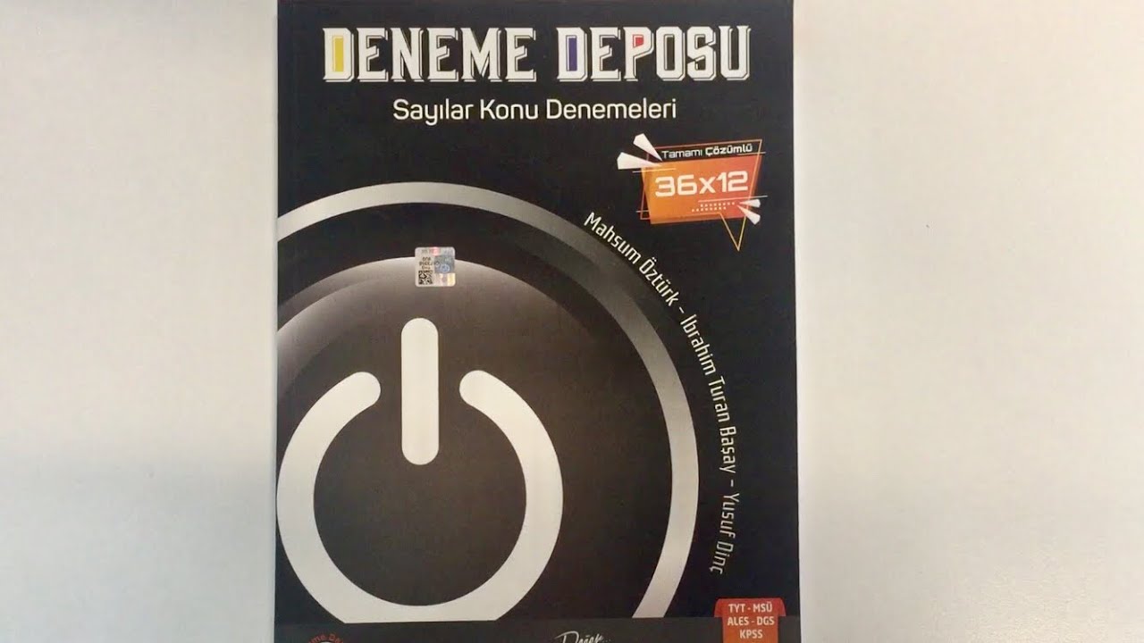 DENEME DEPOSU Sayılar Konu Denemeleri 36x12 Tamamı &Ccedil;&ouml;z&uuml;ml&uuml;, KAYNAK İNCELEME