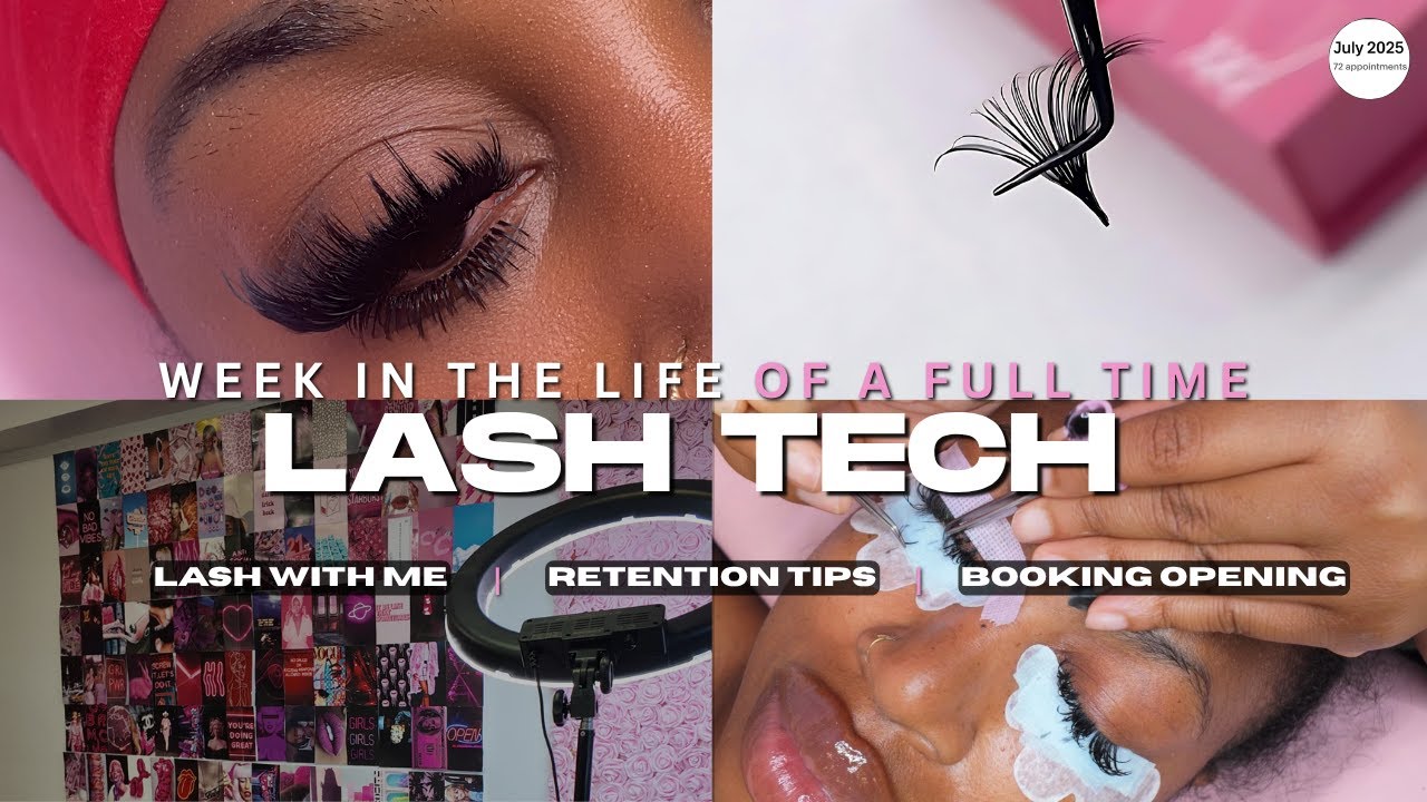 Day In the Life of a Lash Tech 🤍 | Retention Tips, Lash with Me, Opening Booking Availability