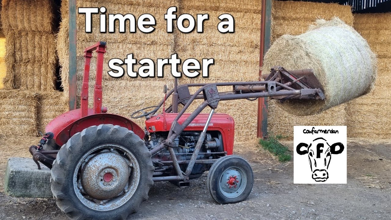 Vintage Thursday. Massey Ferguson 35 gets a new starter motor.