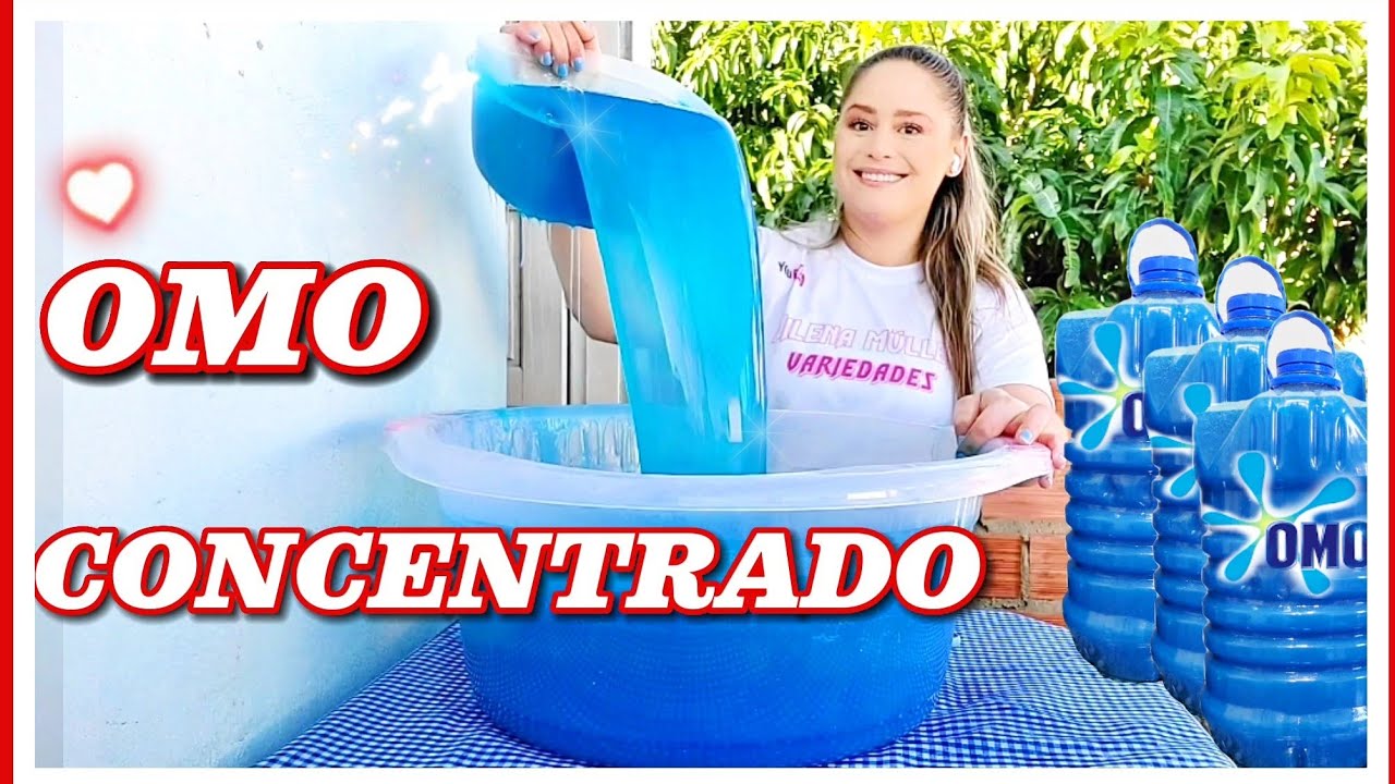SABÃO LÍQUIDO CONCENTRADO OMO CASEIRO PARA LAVAR ROUPAS