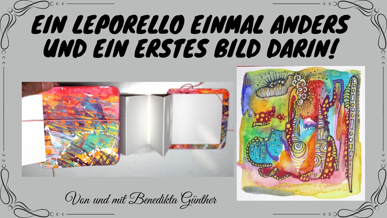 Ein Leporello einmal anders und ein erstes Bild darin!