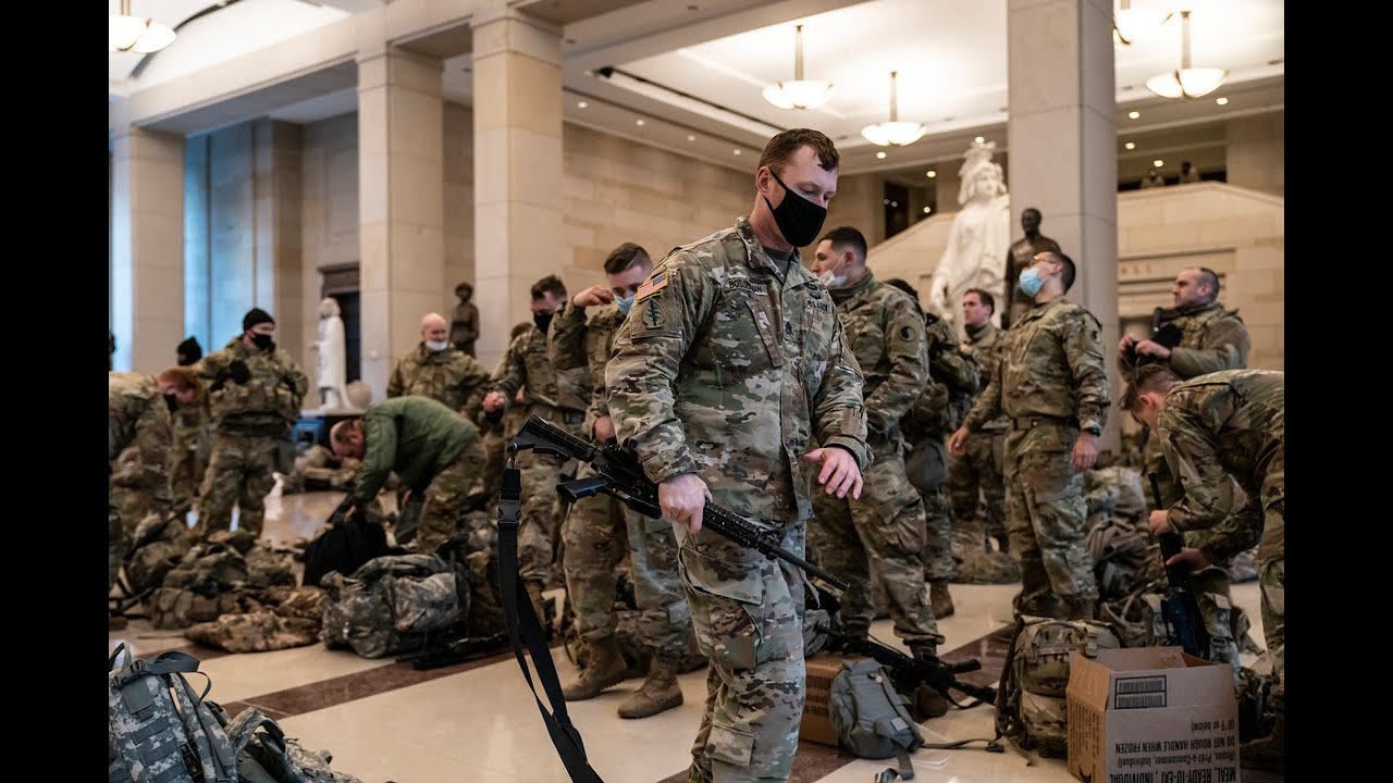 Thousands of troops descend on Washington DC
