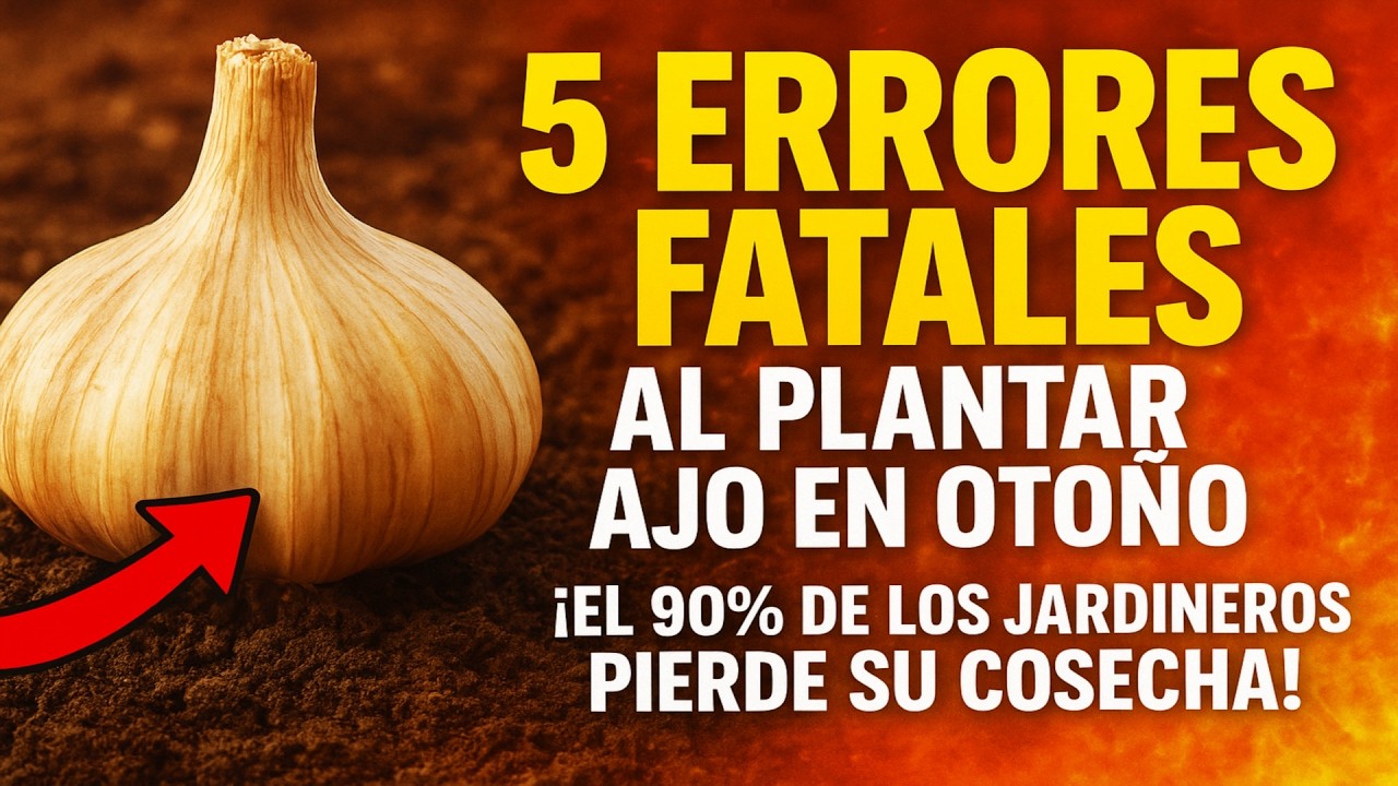 5 errores fatales al plantar ajo en oto&ntilde;o. &iexcl;El 90% de los jardineros pierde su cosecha precisamente
