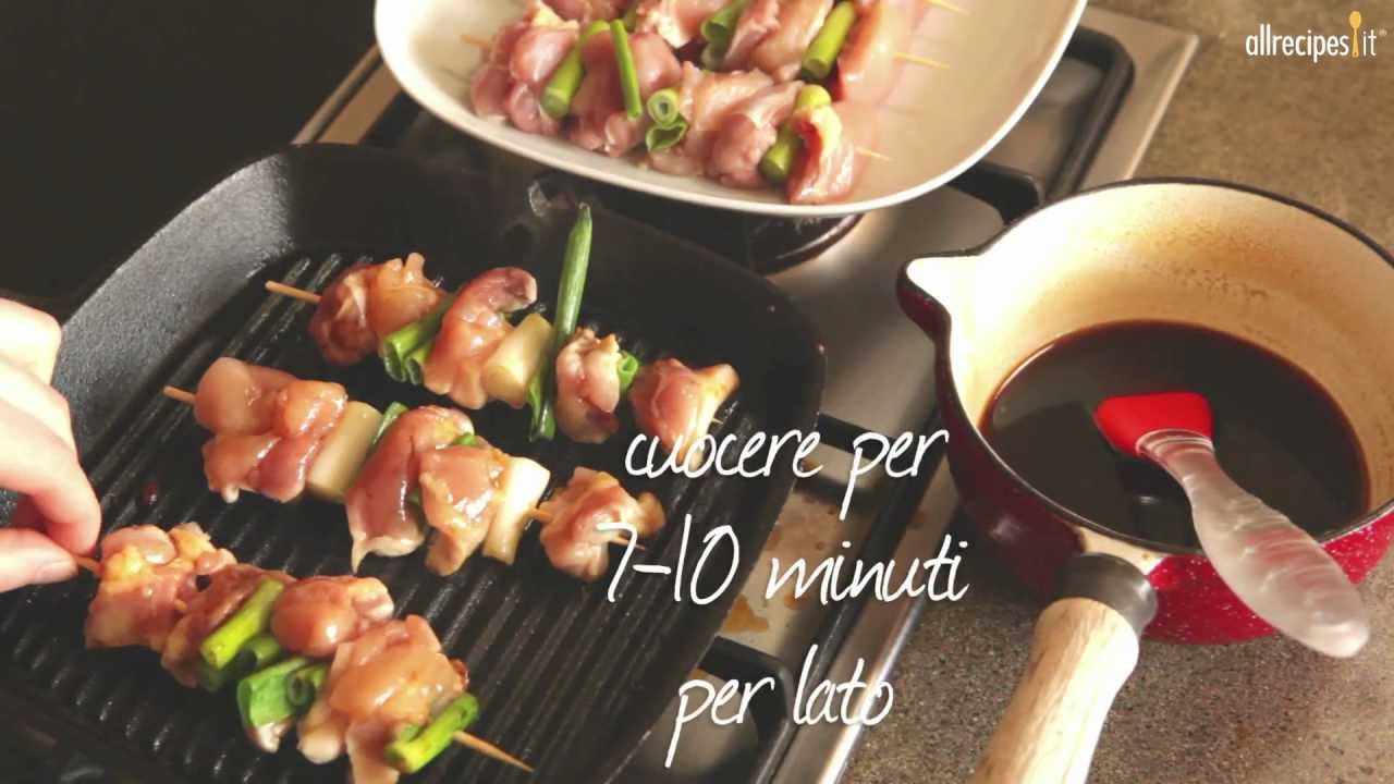 Yakitori (spiedini di pollo giapponesi) - vidoricette di cucina giapponese