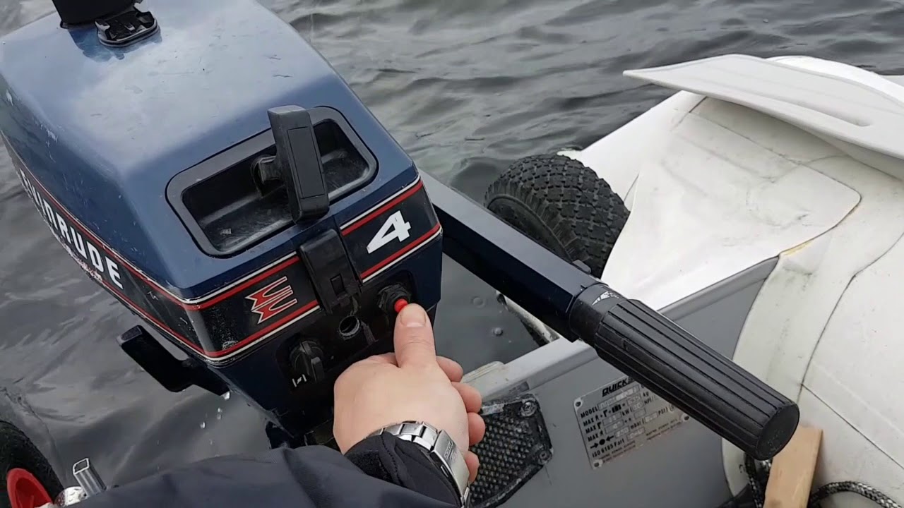 Evinrude 4 из секонд-хенда на quicksilver 310 airdeck #fishing