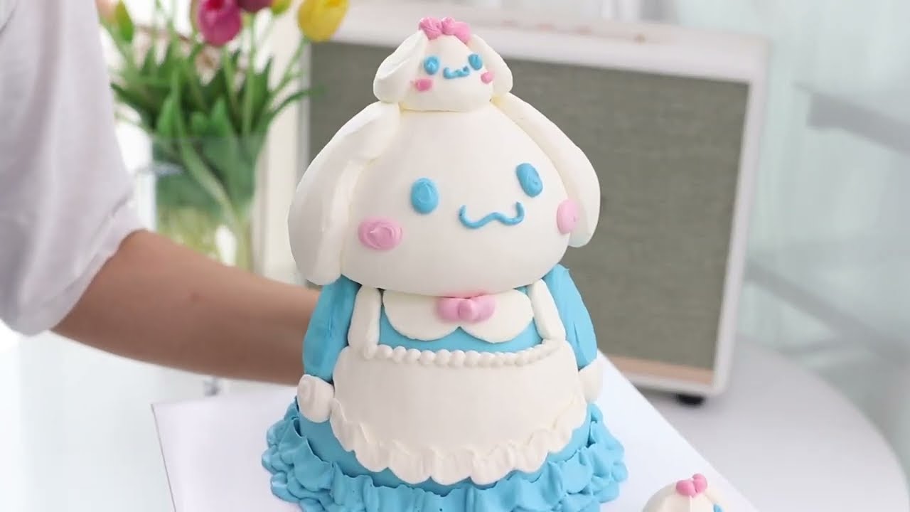 [EP 140 2단 시나모롤 입체케이크 만들기]  산리오케이크/ 시나모롤케이크/3D CAKE / 루니제과/cake / koreancake / Cake decoration