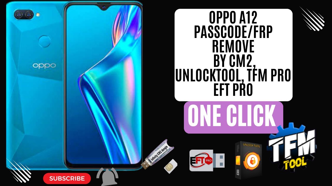 Oppo A12  Passcode/frp Remove By CM2,EFT, Unlocktool, tfm pro, umt #unlocktool #eft #cm2