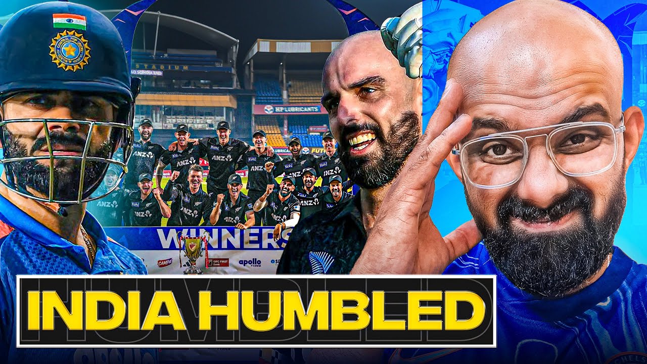 New Zealand humbled India to win the ODI series