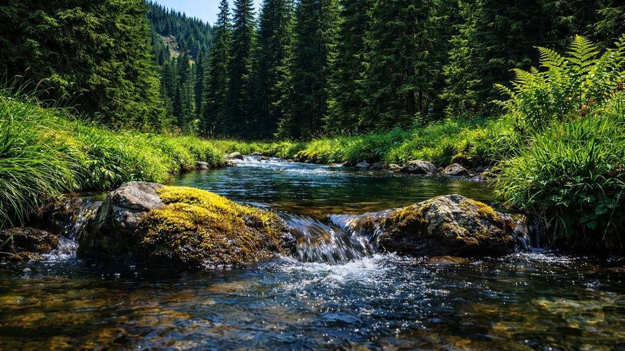 Soothing River Sounds for Stress Relief and Deep, Restful Sleep (No Music)