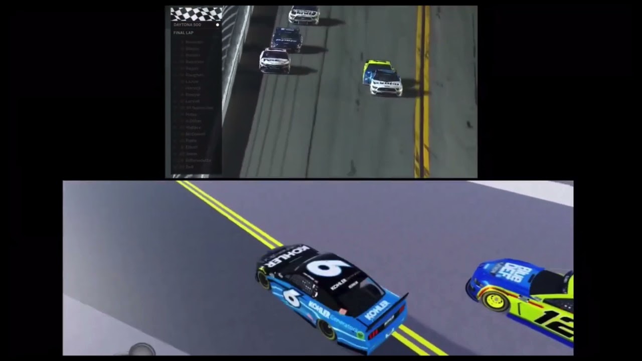 Ryan Newman crash 2020 Daytona roblox reenactment