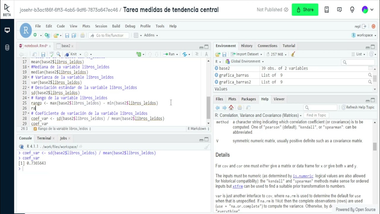 Curso de R - Medidas de dispersión