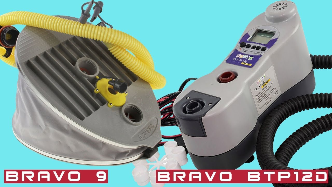 BRAVO 9 VS BRAVO BTP12D НАСОС для лодки пвх ТЕСТ ОБЗОР