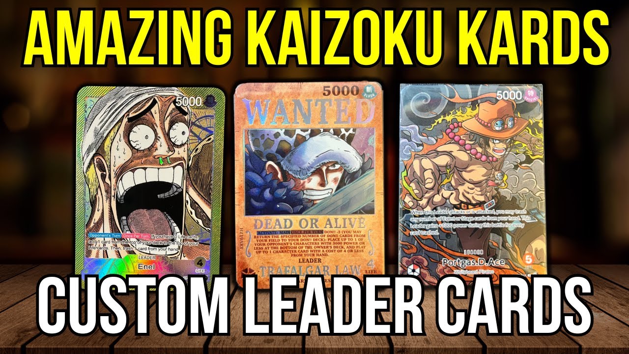 Amazing One Piece Custom Leader Cards