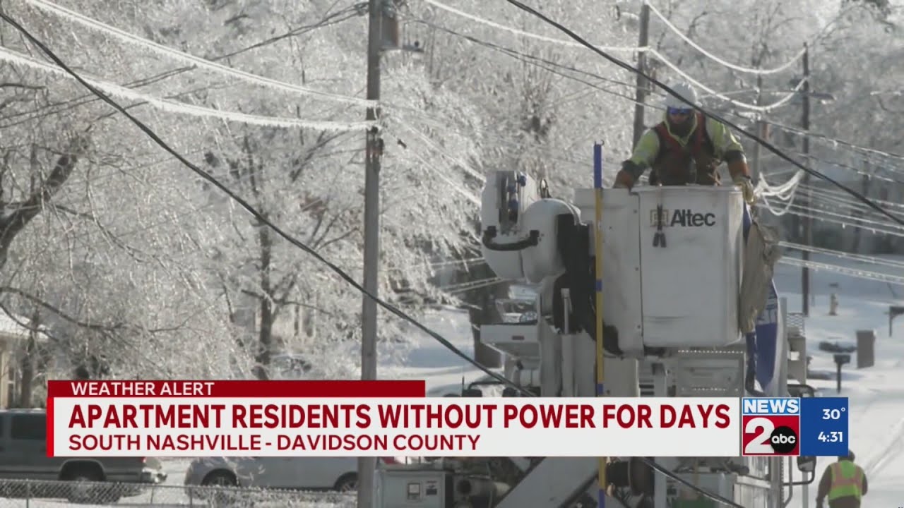 Residents of South Nashville apartment complex without power for days