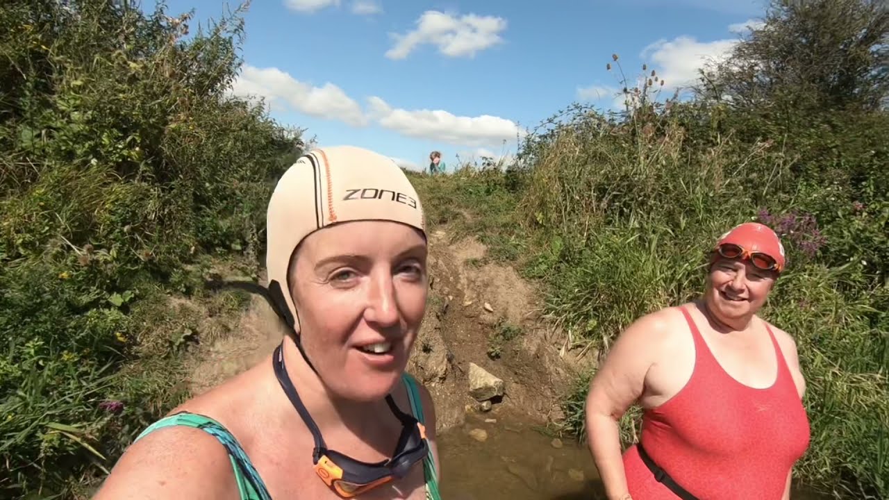 Tadpole bridge to Shifford lock. Swimming The Thames.  24th August 2022