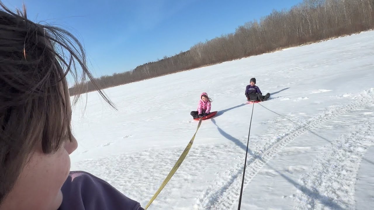 Family Lake Day: Sleds, Smiles, & Snow