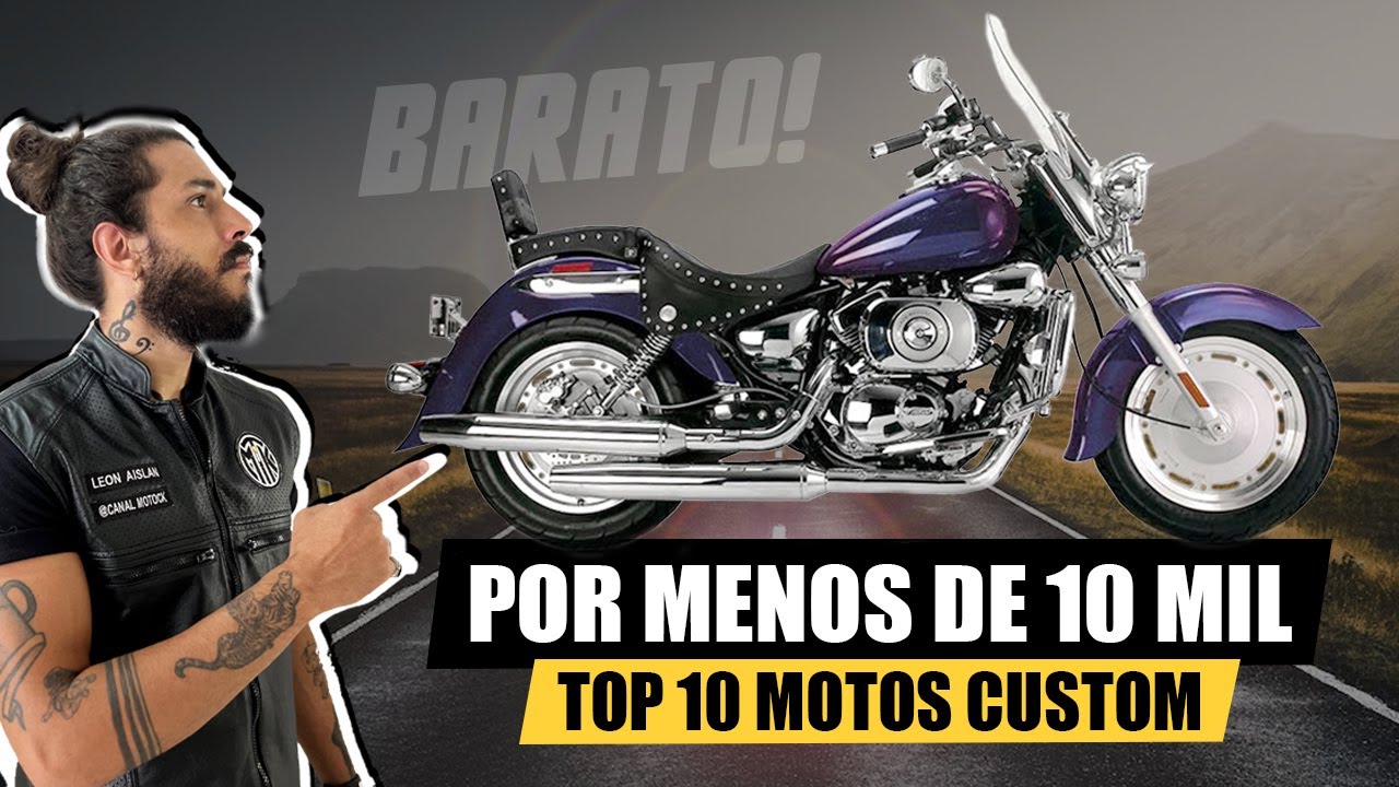 10 Moto Custom Barata por MENOS de 10 MIL em 2024