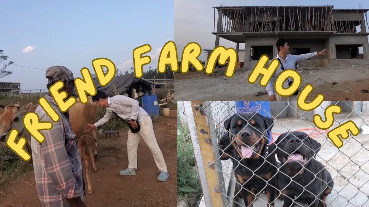 My friend farm house 🏠 #tibetanvlogger #bylakuppe 