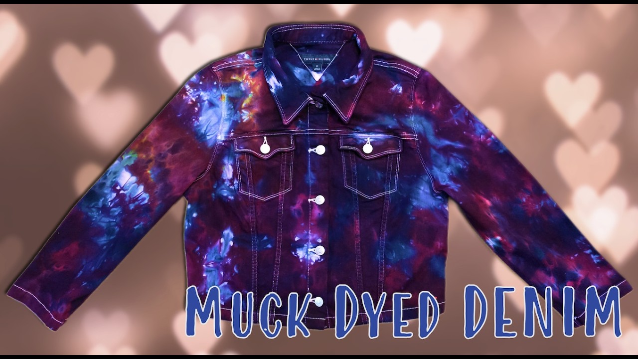 ❤️ Valentine Muck Dye ❤️ | Women's Denim Jacket Muck Dye Tutorial