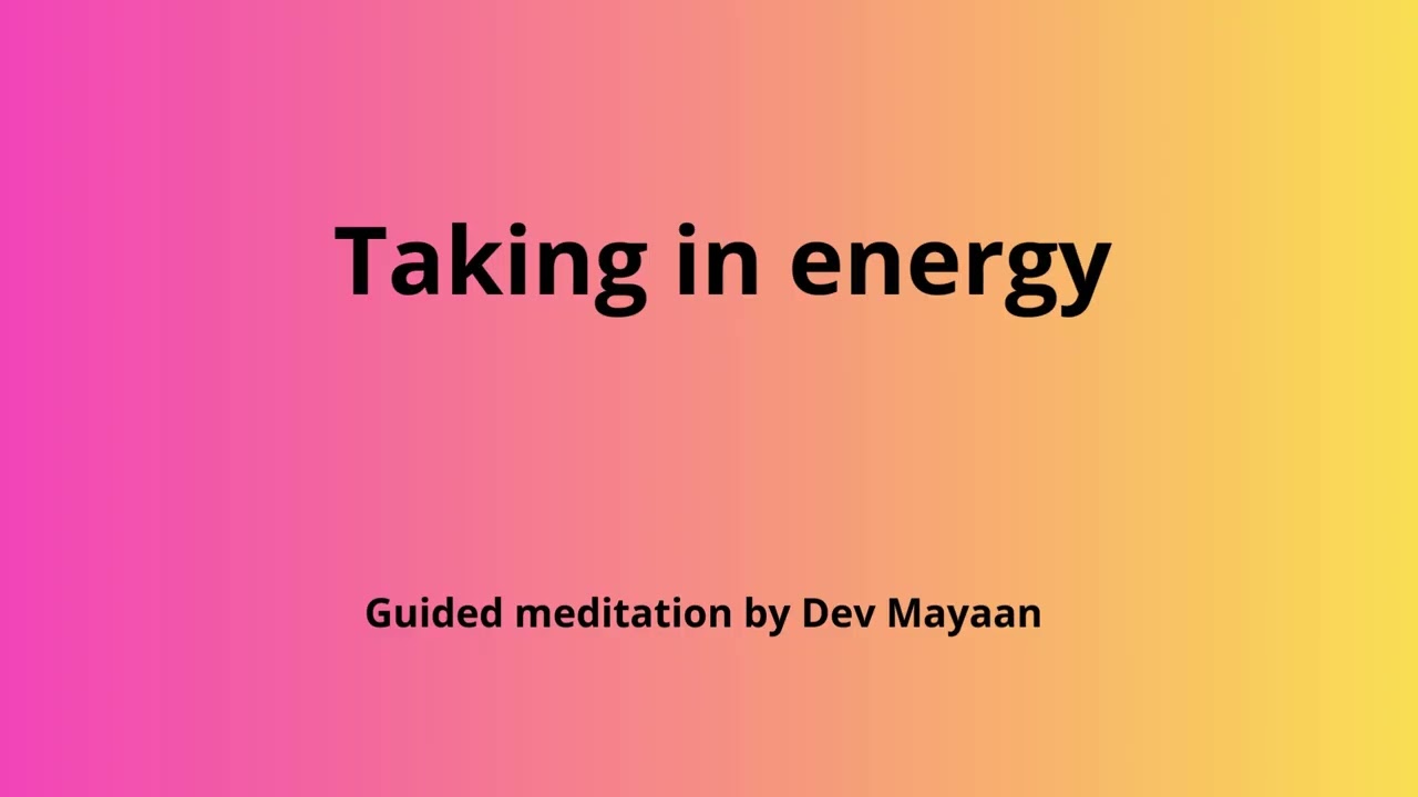 Taking in energy