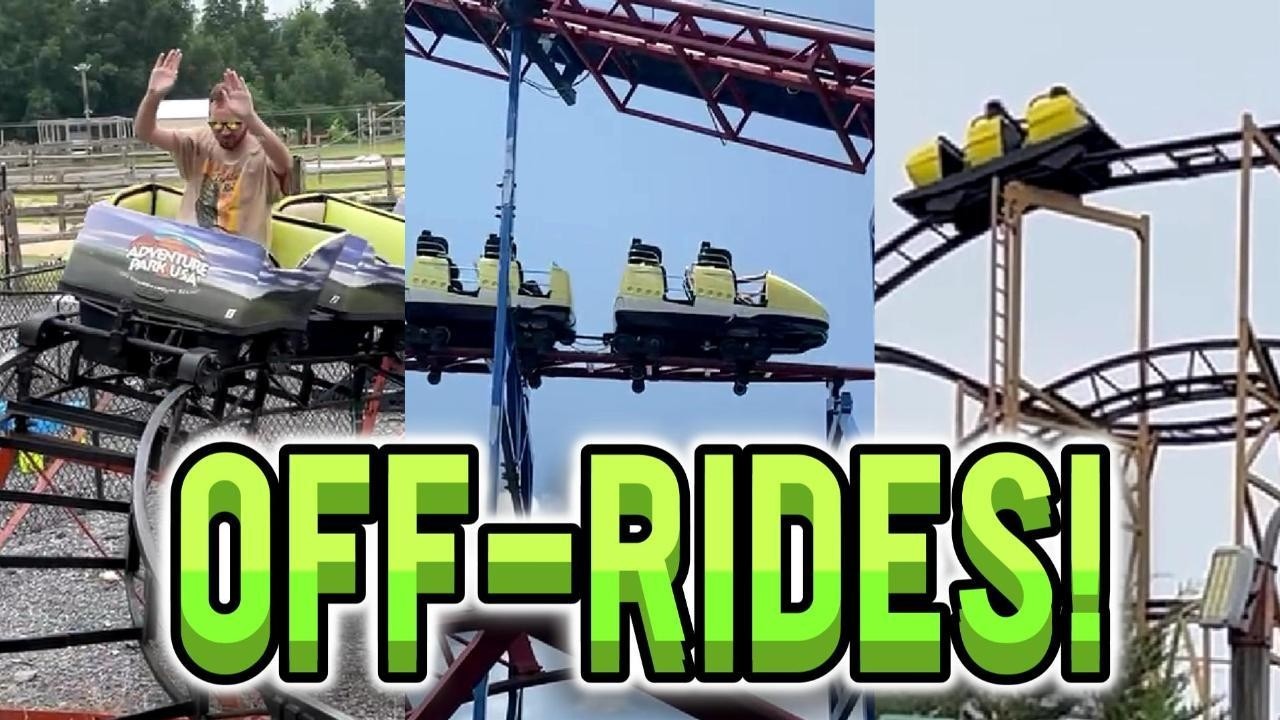 Raw off ride footage of coasters at Adventure Park USA (non-copyright)