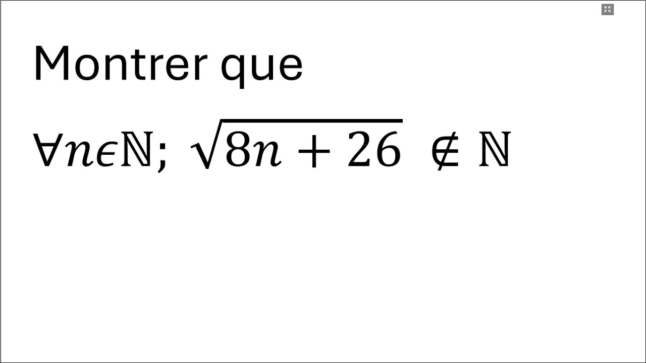 Notions de logique - Absurde - 1bac