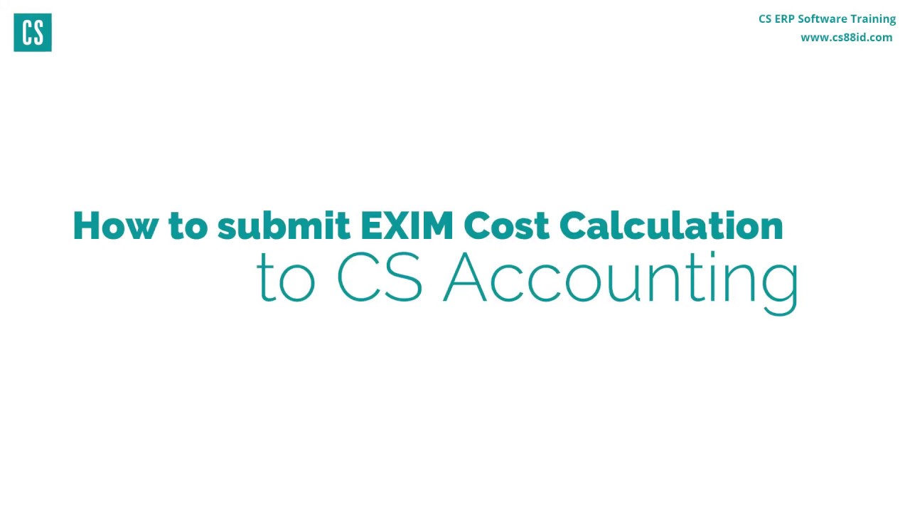 How to post Import-Cost calculation to CS Accounting