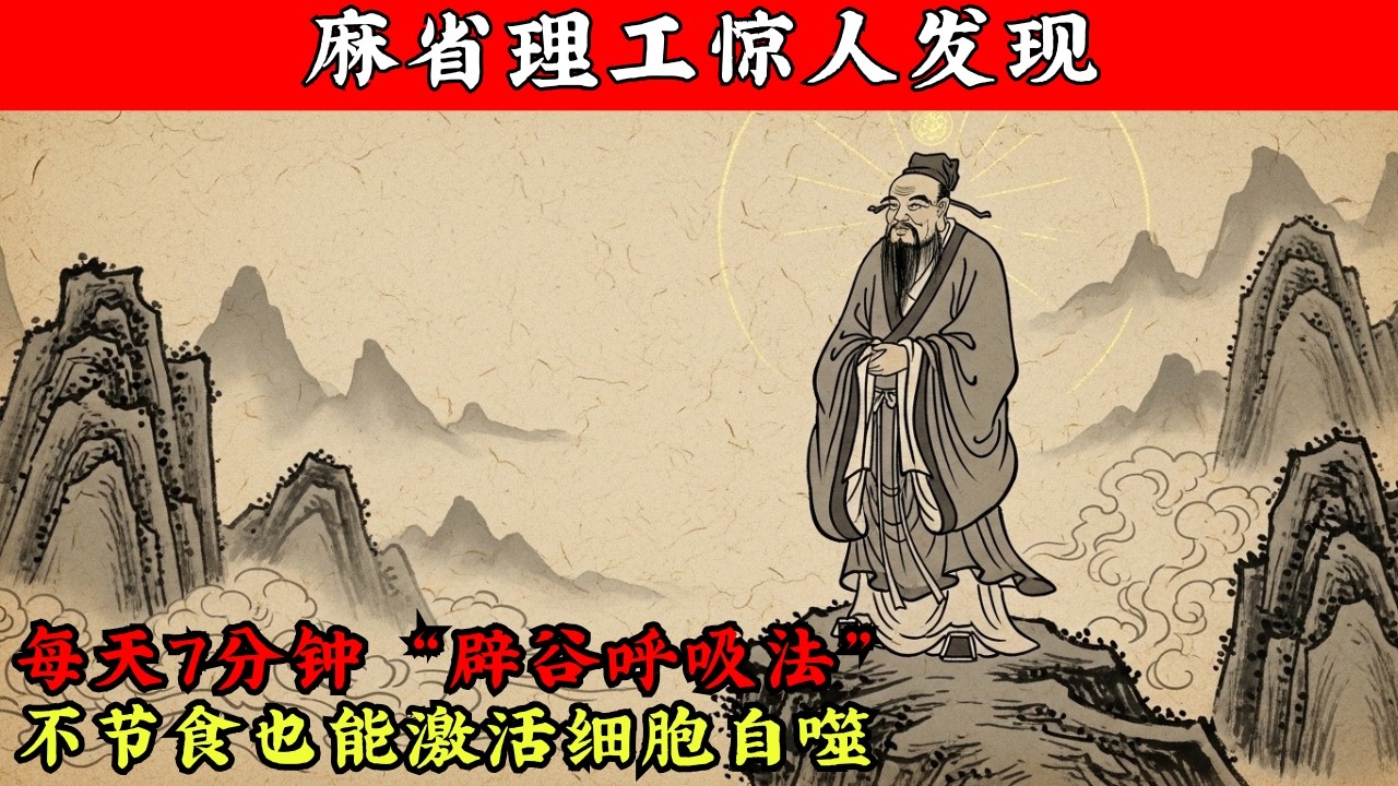 每天7分钟“辟谷呼吸法”，不节食也能激活细胞自噬！（附中医子午流注加持）