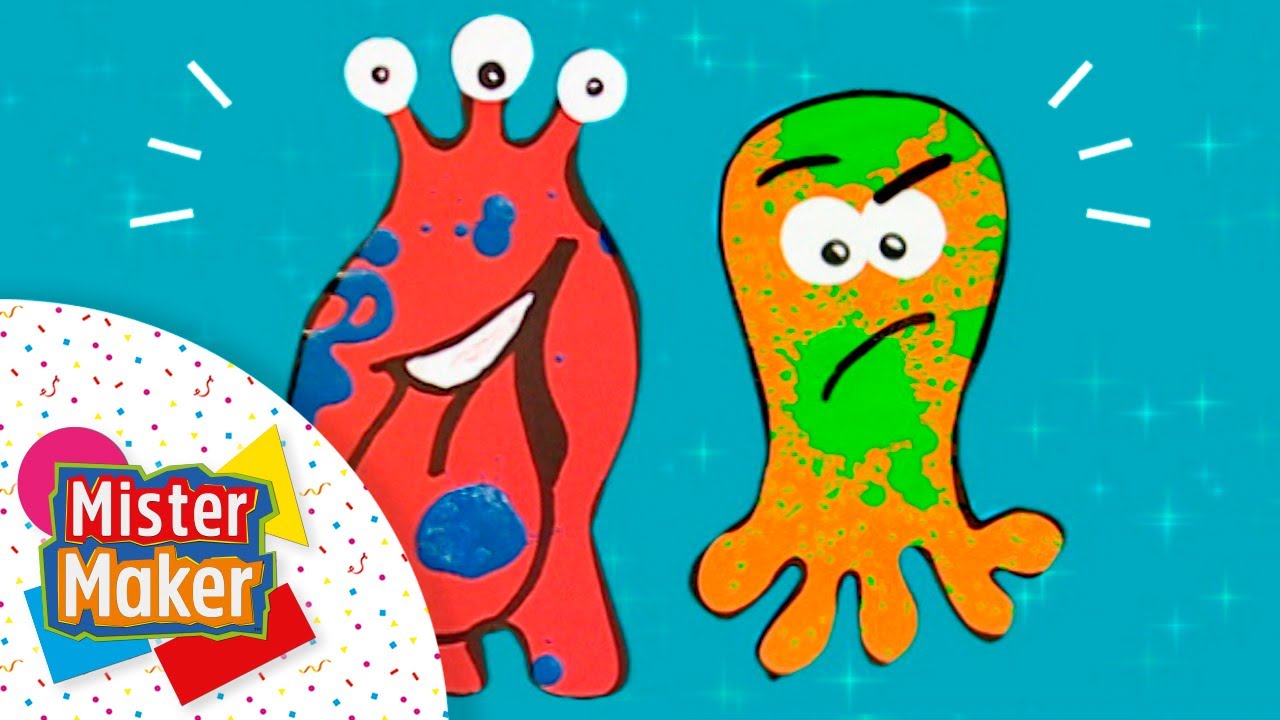 Monstros engraçados com manchas | MISTER MAKER em PORTUGUÊS