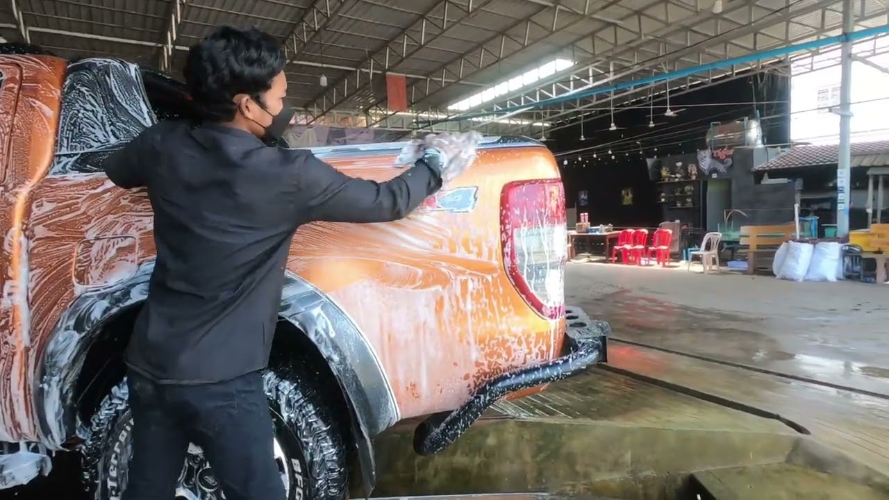 Full Detailing Deep Clean the Muddy Ford Ranger Wildtrak 4x4 Off Road 4WD!Satisfying ## wash# asmr