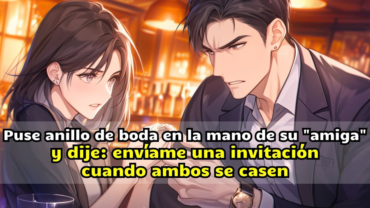 Puse anillo de boda en la mano de su 