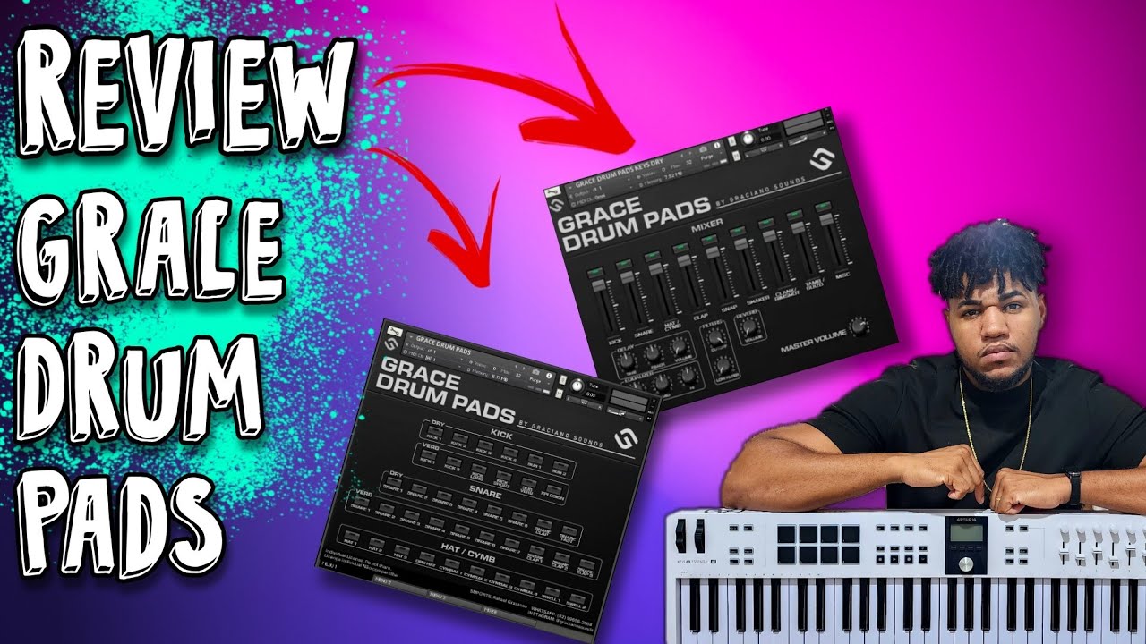Review GRACE DRUM PADS para Kontakt. da produção até o AO VIVO.