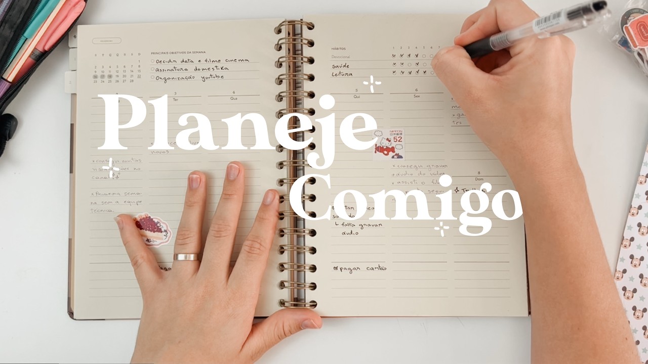 Planeje sua semana comigo (usando meu método real de planejamento)