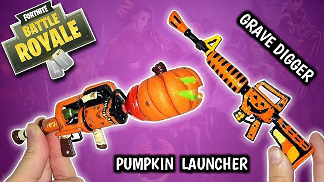PUMPKIN LAUNCHER & GRAVE DIGGER | FORTNITE | Polymer Clay Tutorial