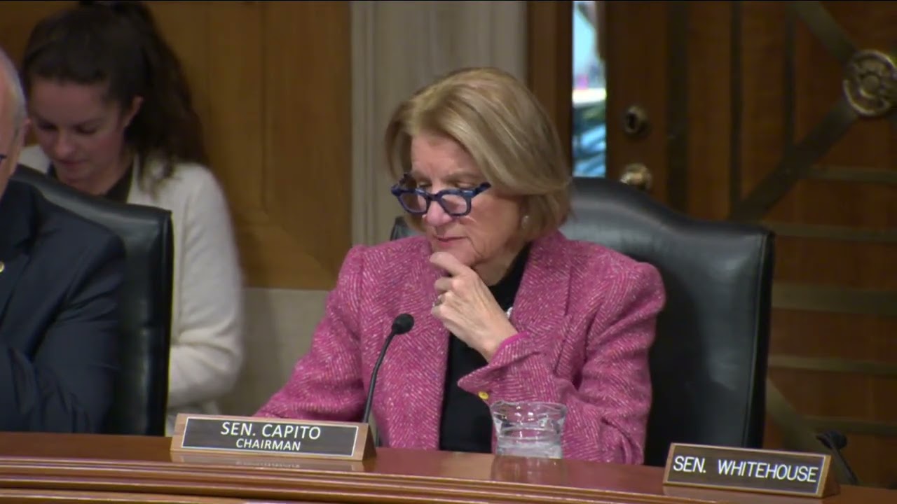 Capito Opening Statement at Hearing to Examine Cybersecurity Challenges Facing Water Infrastructure