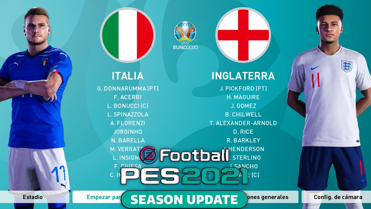 🏆 La GRAN FINAL: Italia vs Inglaterra | PES 2021 EURO 2021