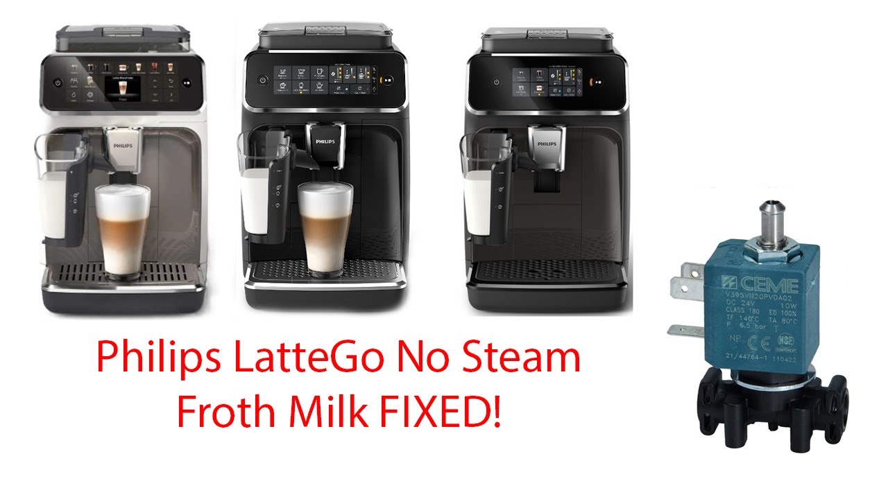 Philips LatteGo No Steam Froth Milk FIXED!