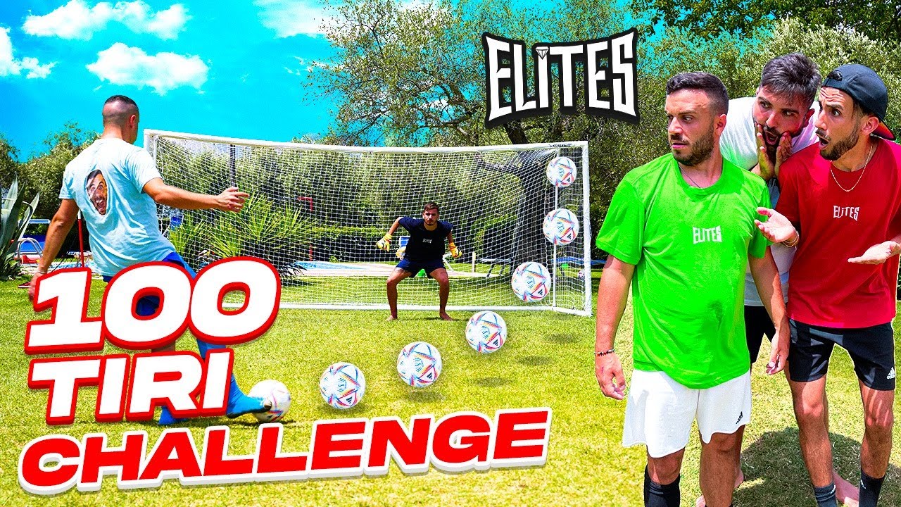 ⚽ 100 TIRI FOOTBALL CHALLENGE in VILLA ELITES!