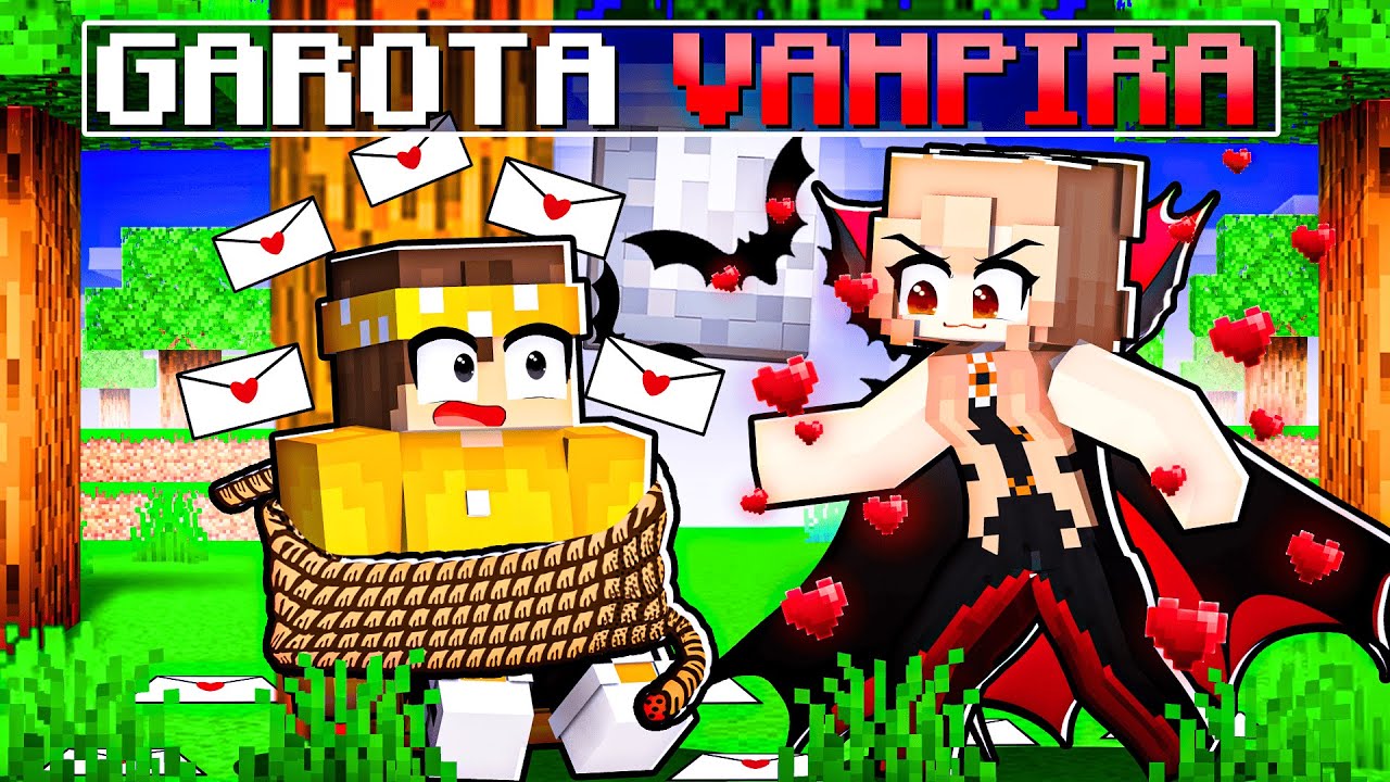 A GAROTA VAMPIRA está APAIXONADA no ALEX MONTE no Minecraft