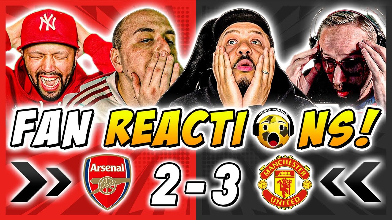 Arsenal Fans MELTDOWN 🤬 Reactions to Arsenal 2-3 Man United | Premier League Fan Reactions