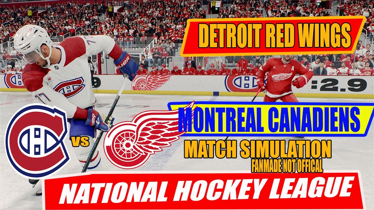 Detroit Red Wings vs Montreal Canadiens 🔥 NHL Match Simulation | Full Game